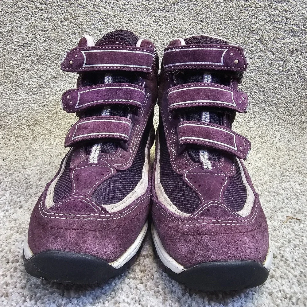 LL Bean Womens Sz 7M Tek 2.5 Waterproof Primaloft 200G Purple Suede 3 Strap Boot